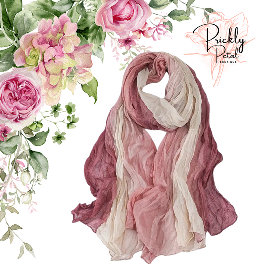 Boho Ombre Crinkle Scarf